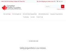 Tablet Screenshot of canadiansafetysupplies.com